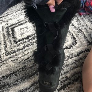 Black bow tie UGGs